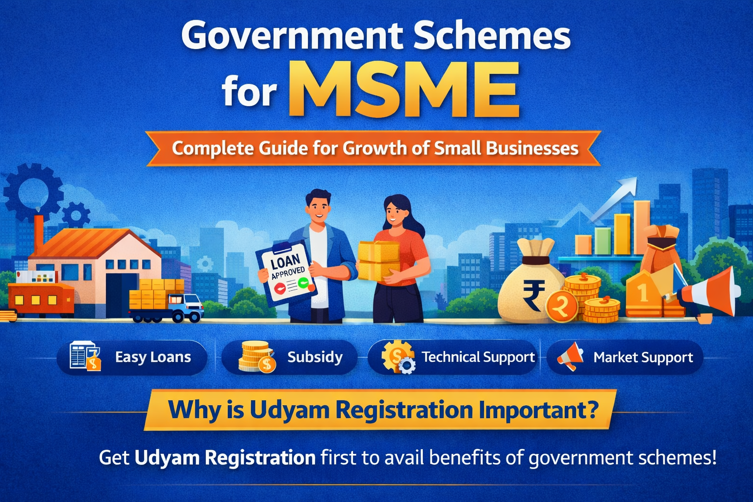 MSME Government Schemes in India 2026 | Mudra Loan, CGTMSE, PMEGP Subsidy Guide